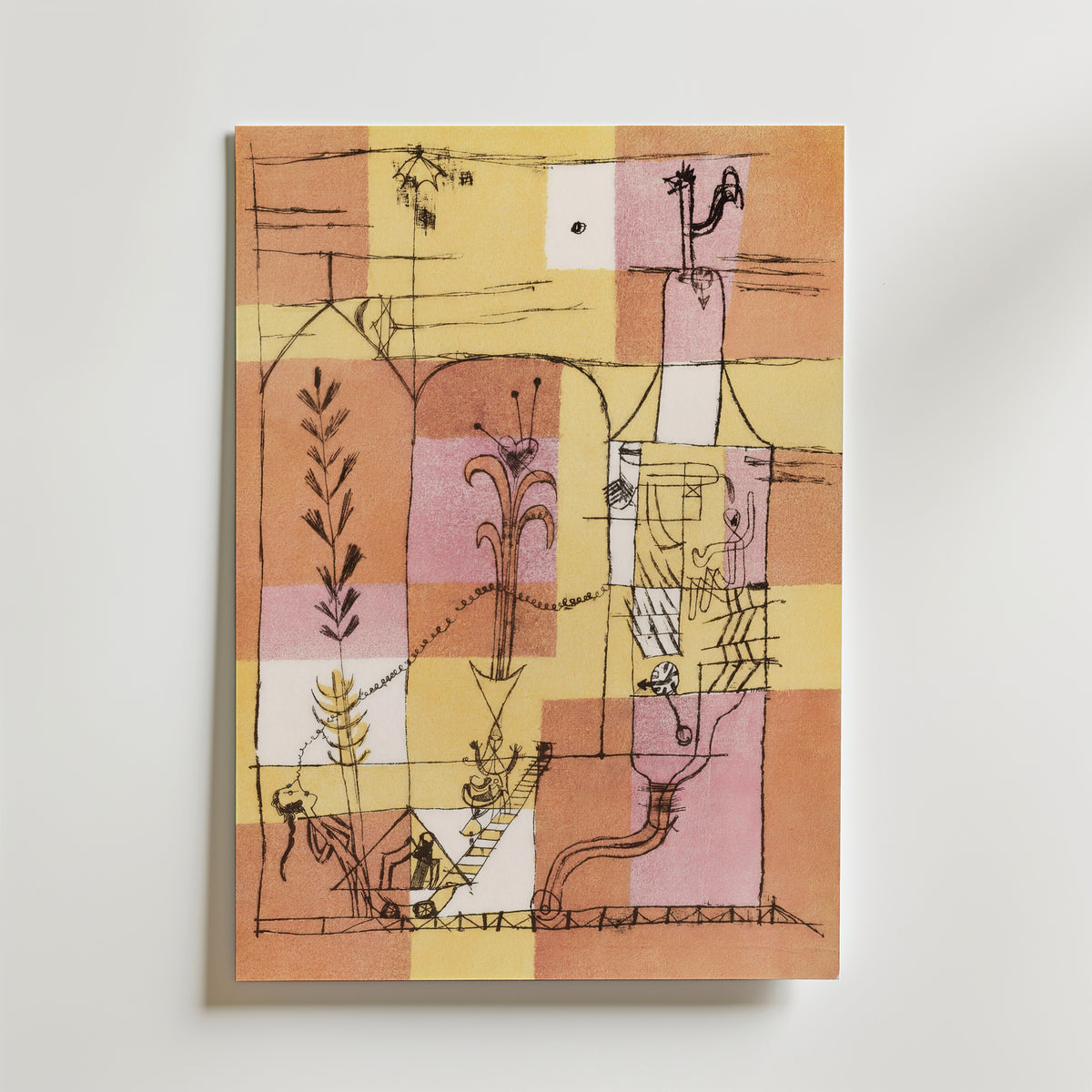 Paul Klee Hoffmannesque Scene 1921 Poster – canvas utan passepartout