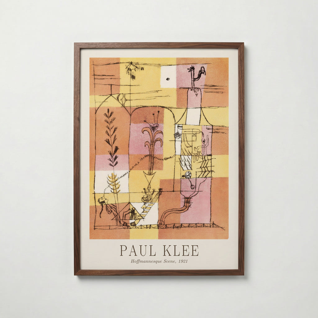 Paul Klee Hoffmannesque Scene 1921 Poster – valnötsram