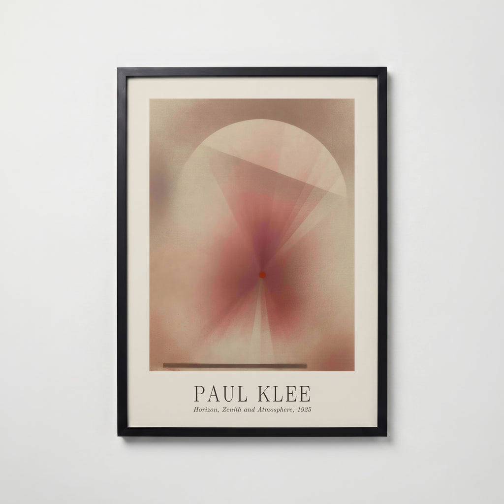 Paul Klee Horizon, Zenith and Atmosphere 1925 Poster – svart ram