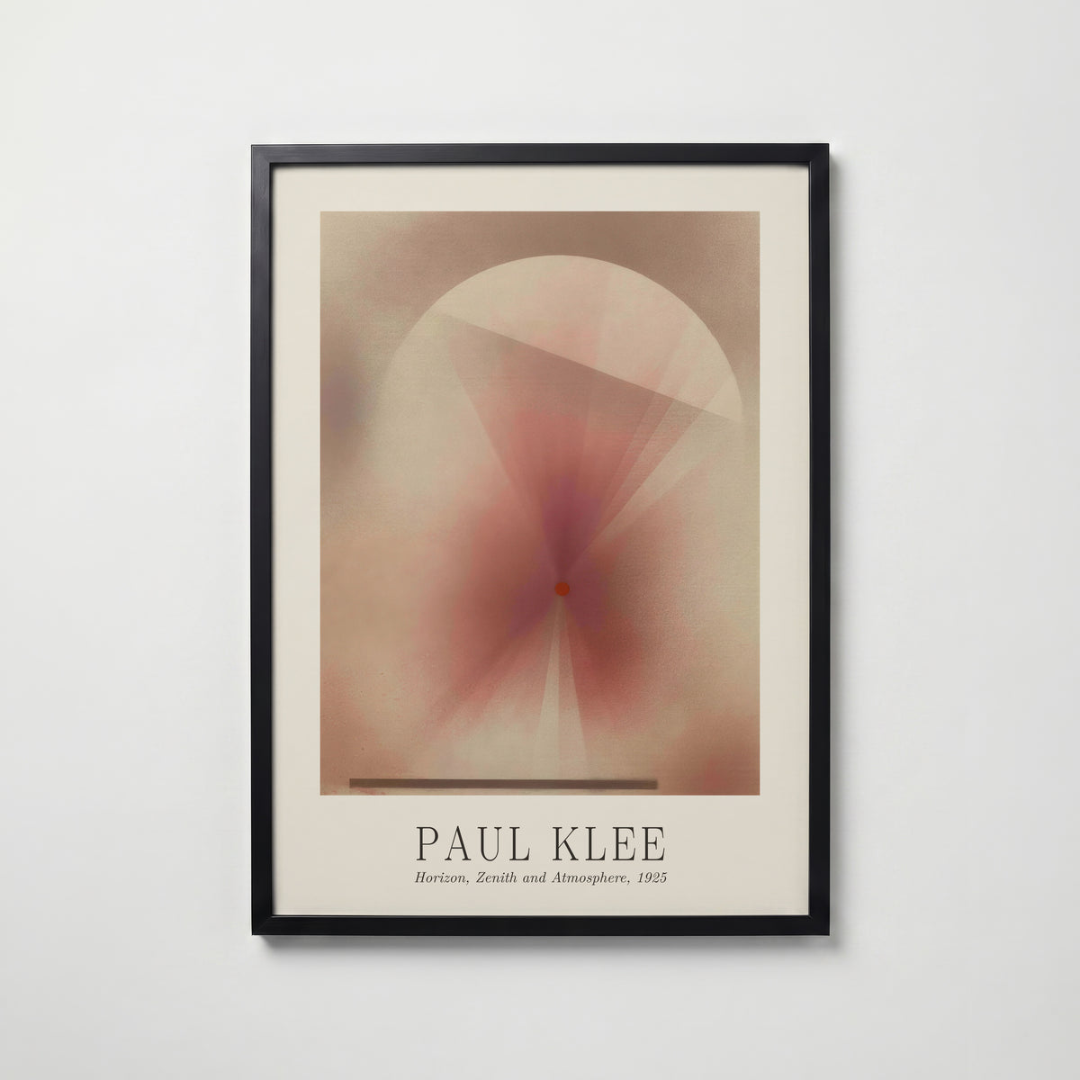 Paul Klee Horizon, Zenith and Atmosphere 1925 Poster – svart ram