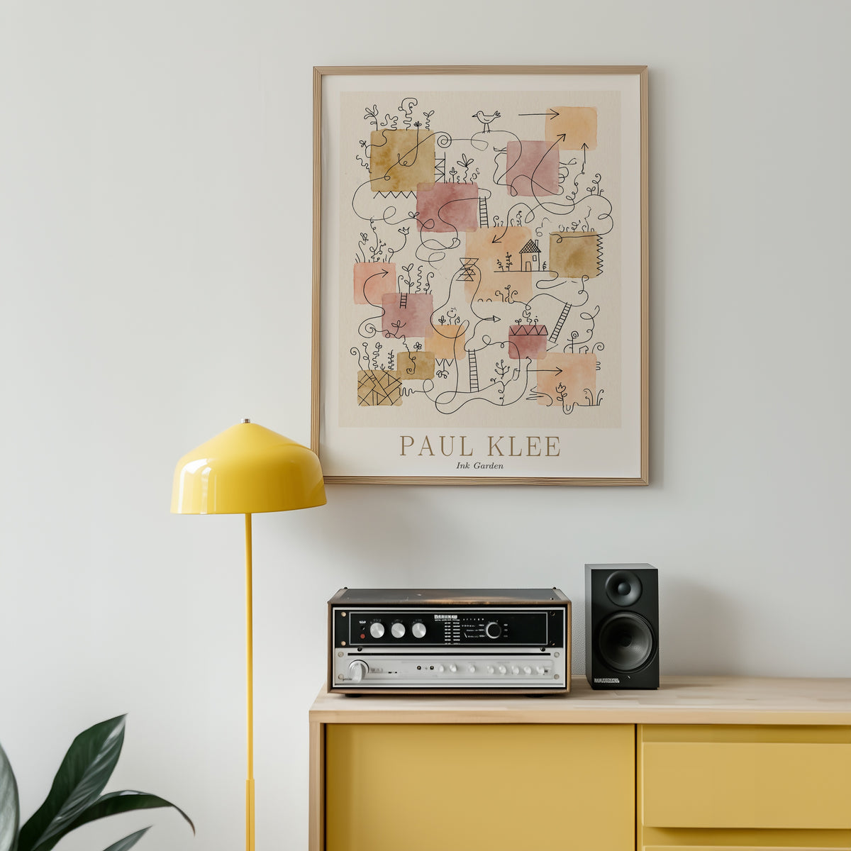 Paul Klee Ink Garden Poster – i rum 1
