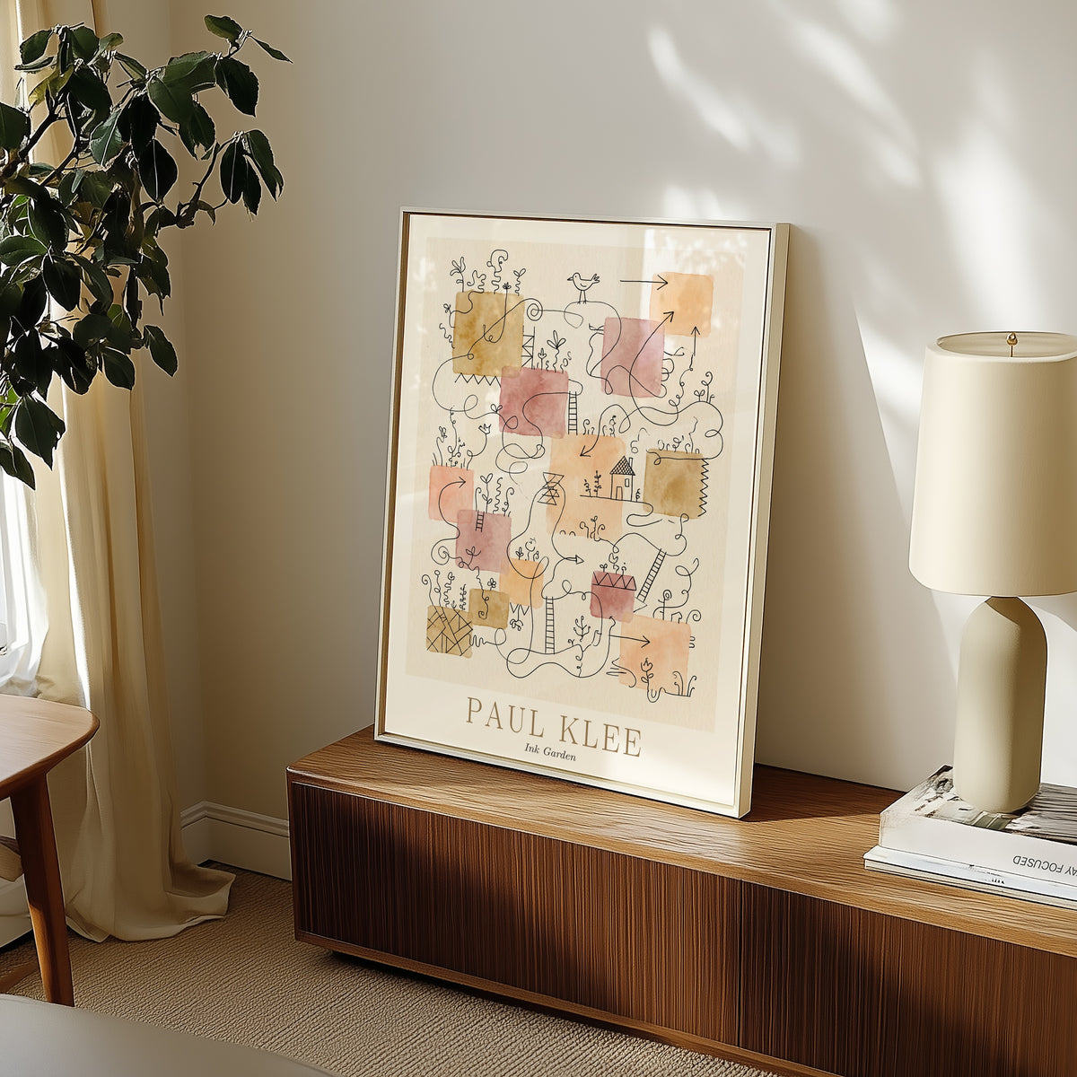 Paul Klee Ink Garden Poster – i rum 3