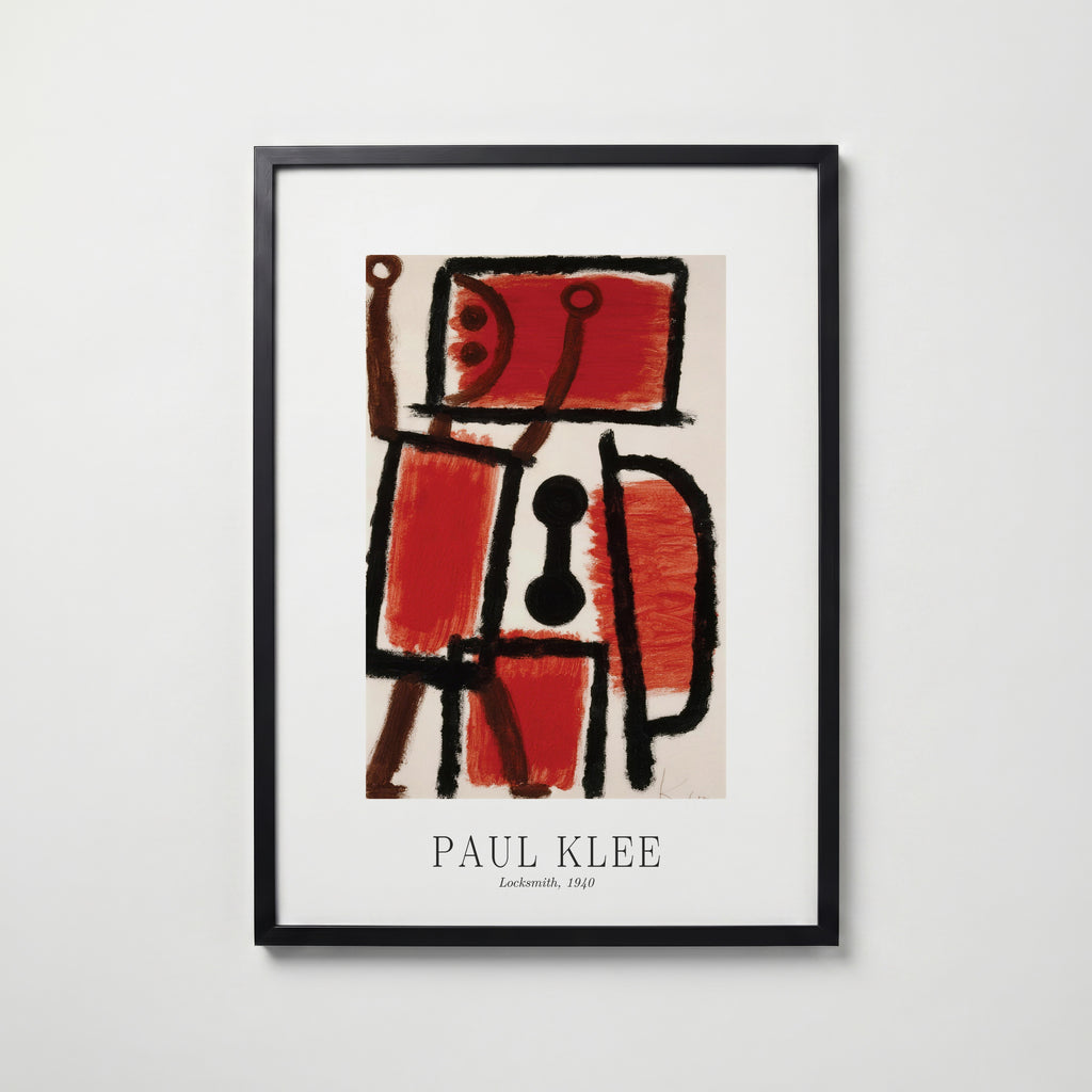 Paul Klee Locksmith 1940 Poster – svart ram