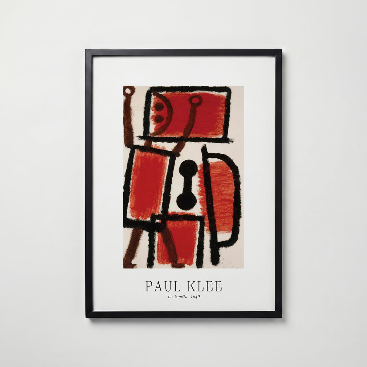 Paul Klee Locksmith 1940 Poster – svart ram