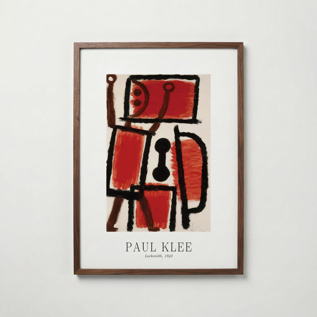 Paul Klee Locksmith 1940 Poster – valnötsram