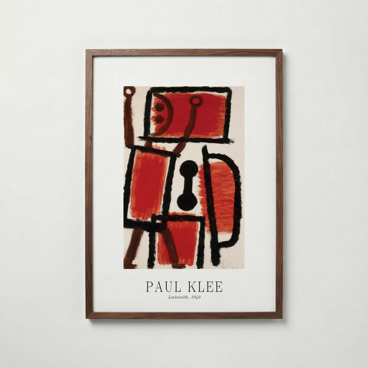 Paul Klee Locksmith 1940 Poster – valnötsram