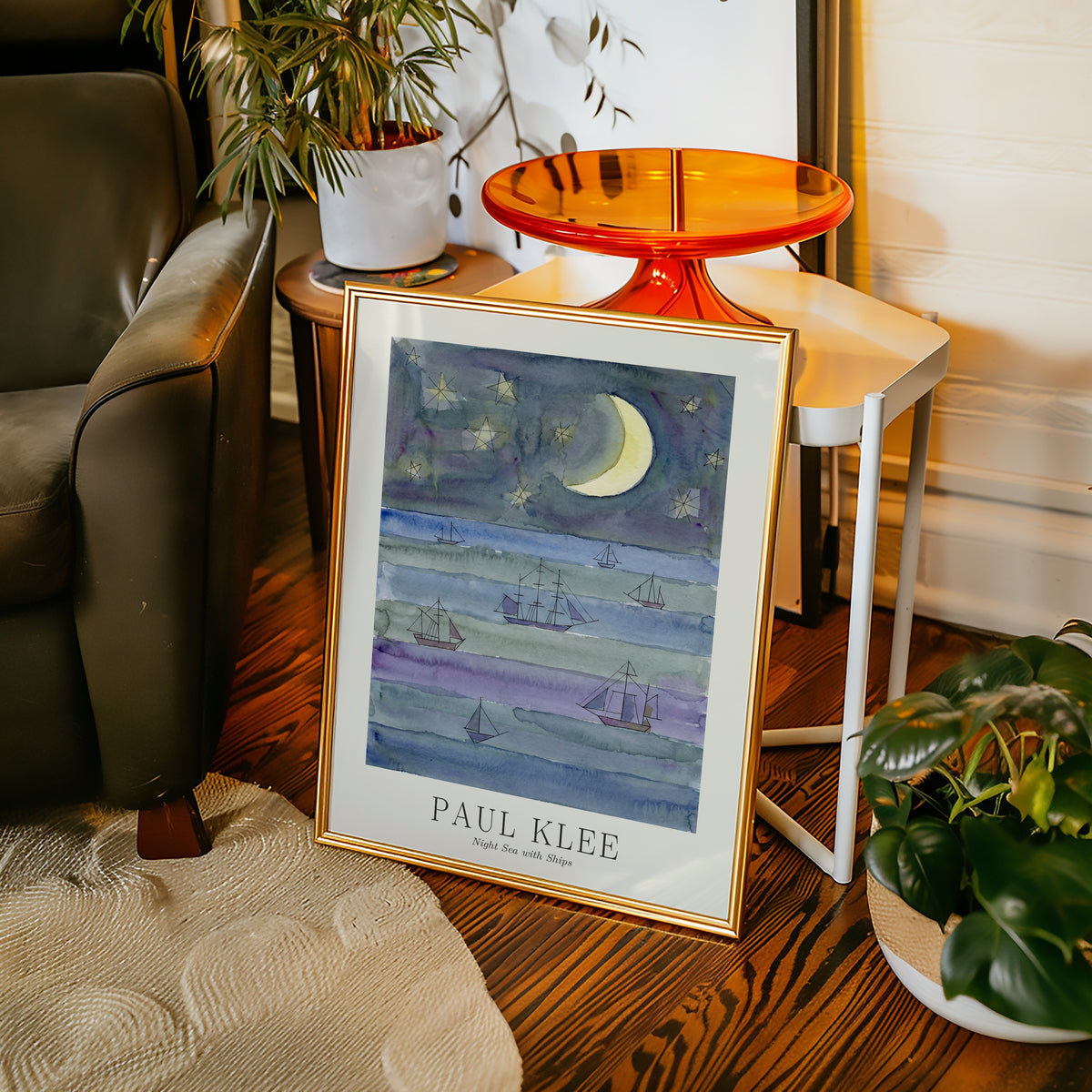Paul Klee Night Sea with Ships Poster – i rum 4