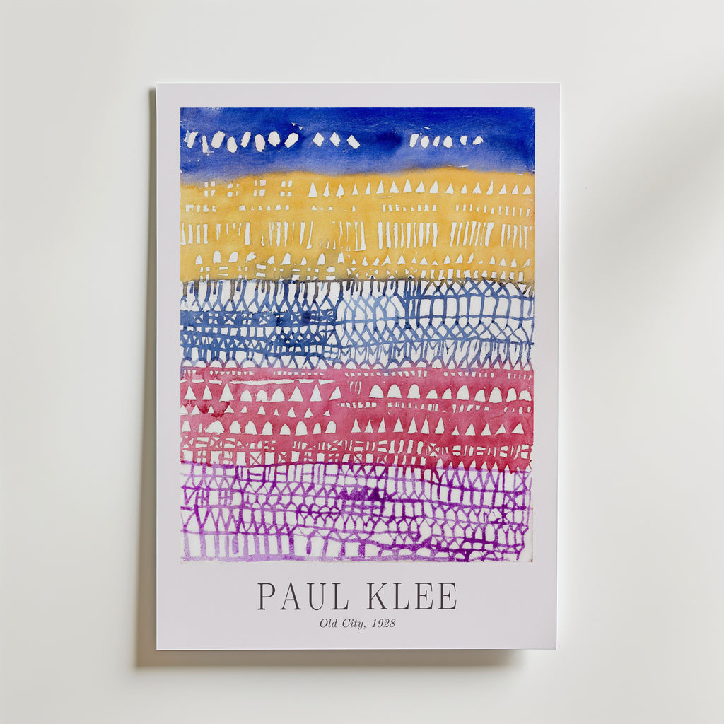 Paul Klee Old City 1928 Poster – med passepartout
