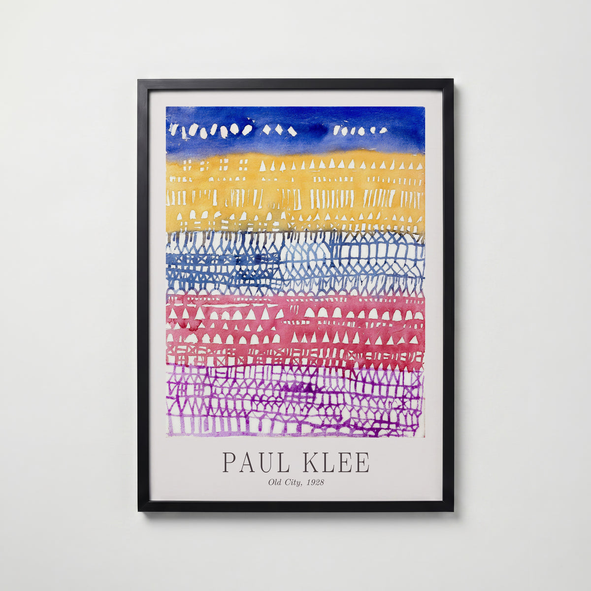 Paul Klee Old City 1928 Poster – svart ram