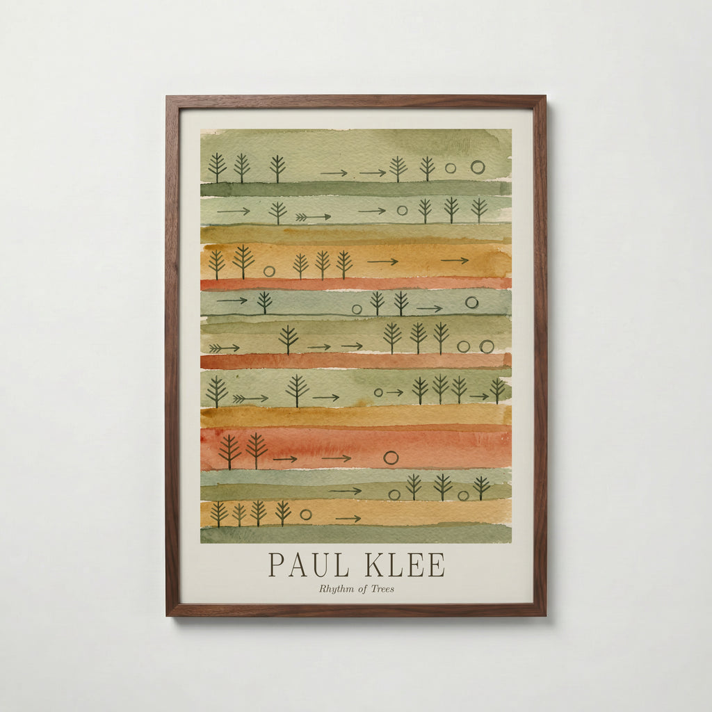 Paul Klee Rhythm of Trees Poster – valnötsram