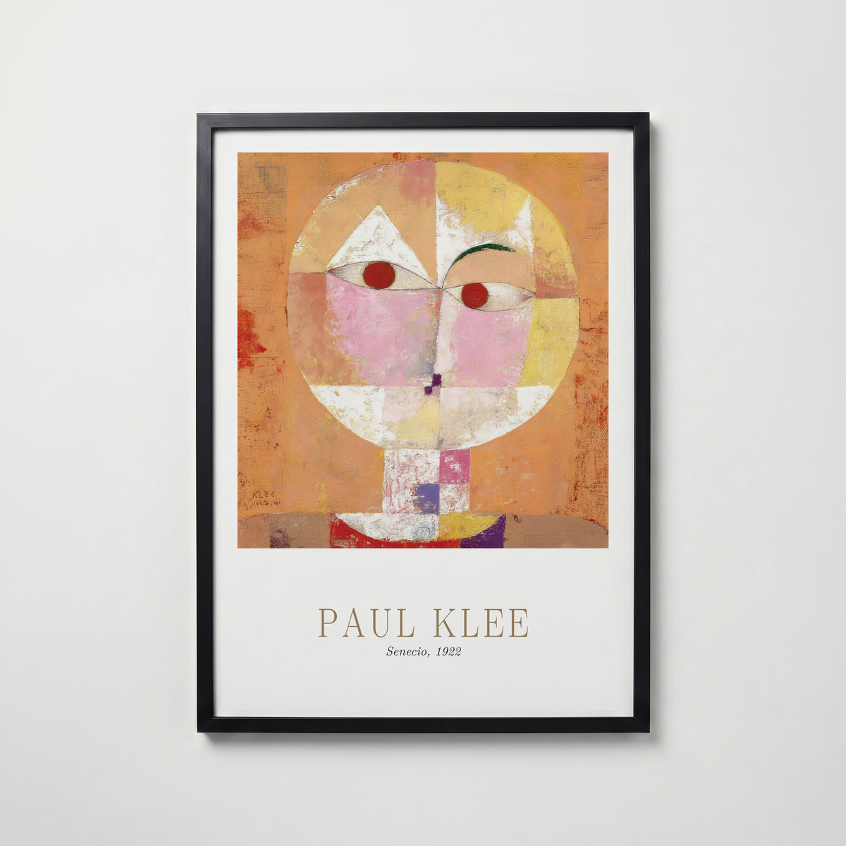 Paul Klee Senecio 1922 Poster – svart ram