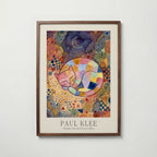 Paul Klee Sleeping Cat and Crescent Moon Poster – valnötsram