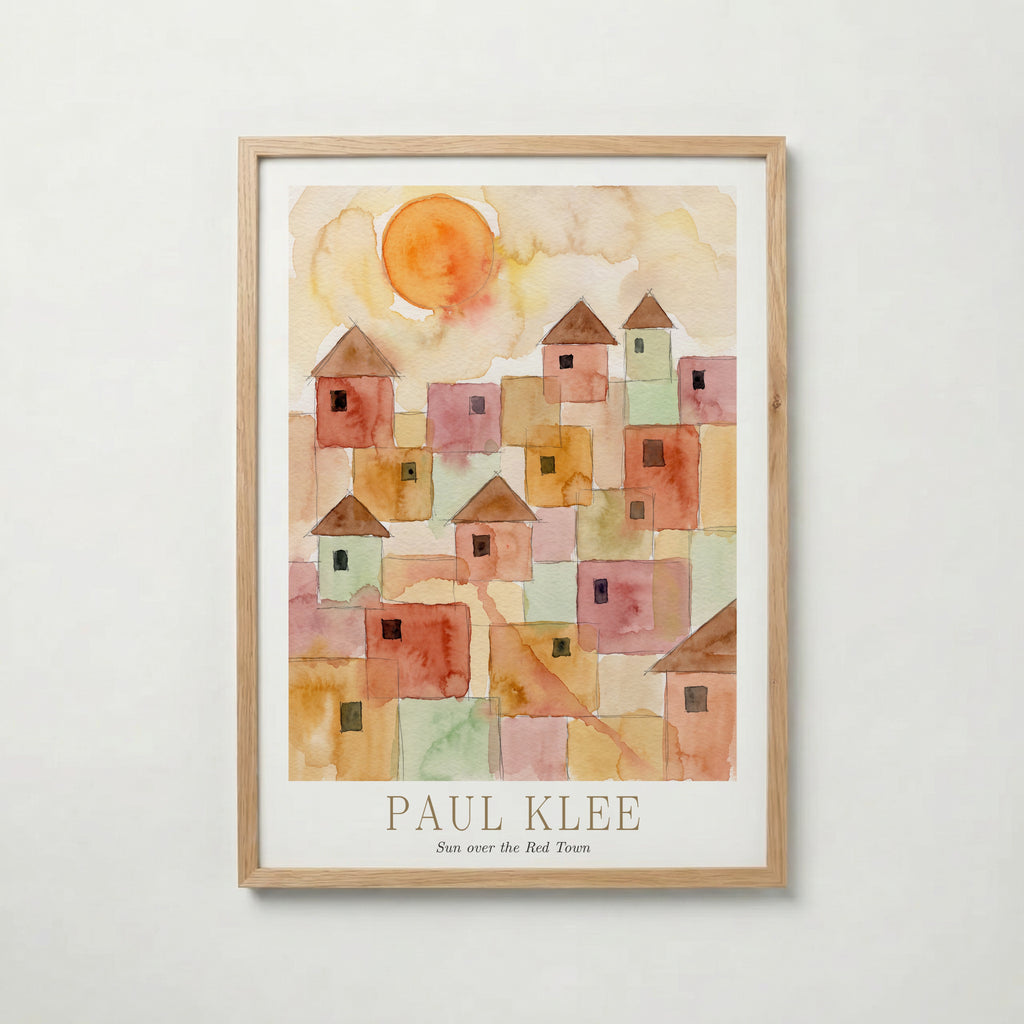 Paul Klee Sun over the Red Town Poster – ekram