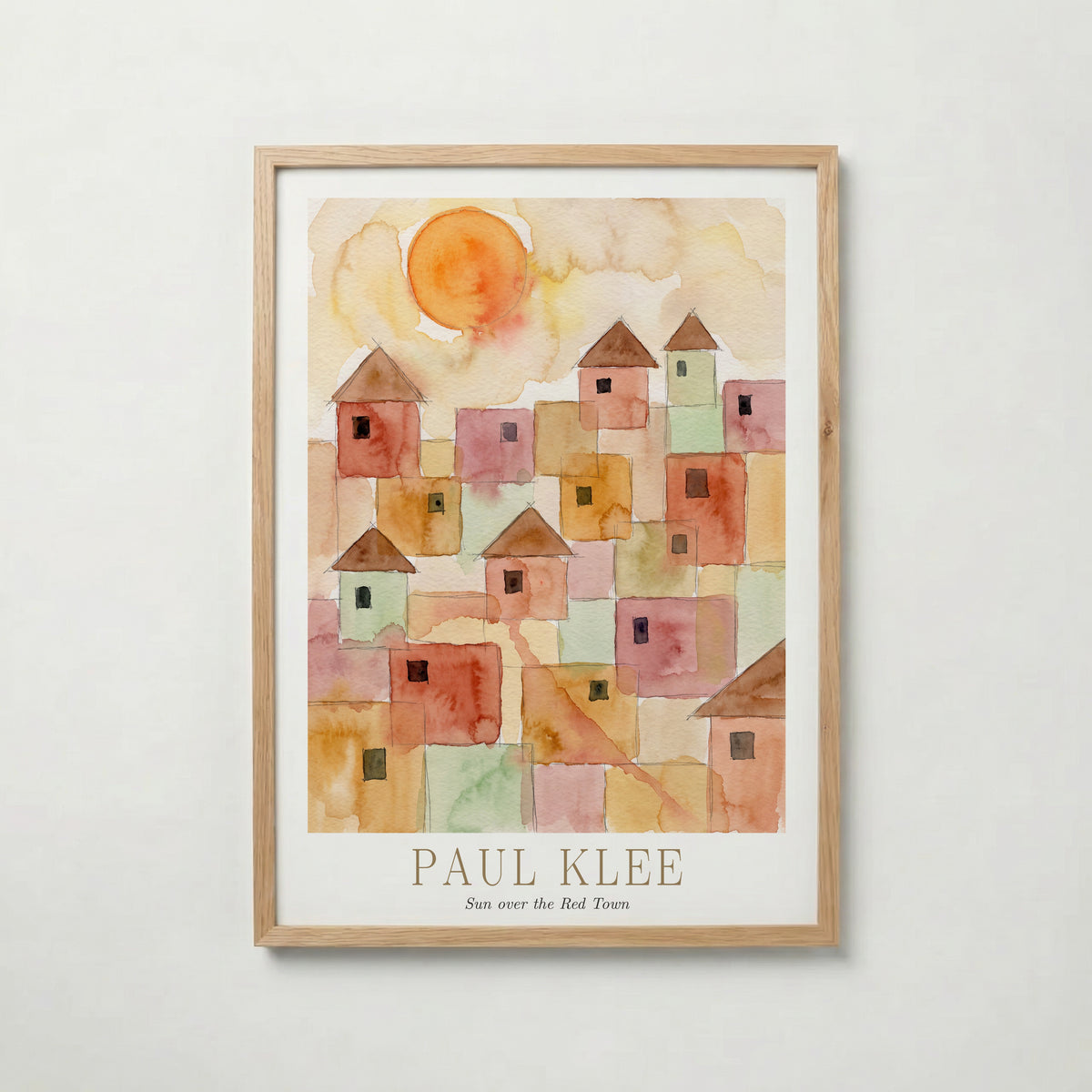 Paul Klee Sun over the Red Town Poster – ekram