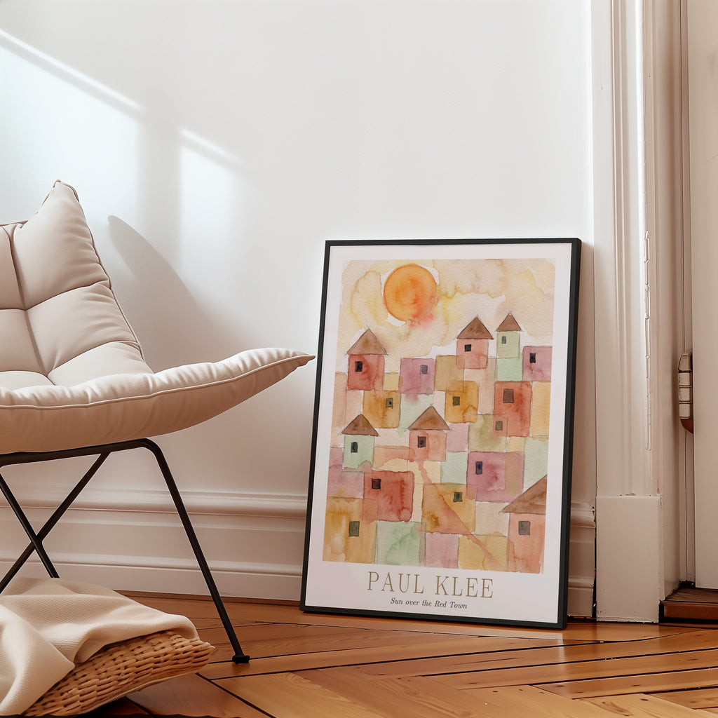 Paul Klee Sun over the Red Town Poster – i rum 1