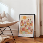 Paul Klee Sun over the Red Town Poster – i rum 1
