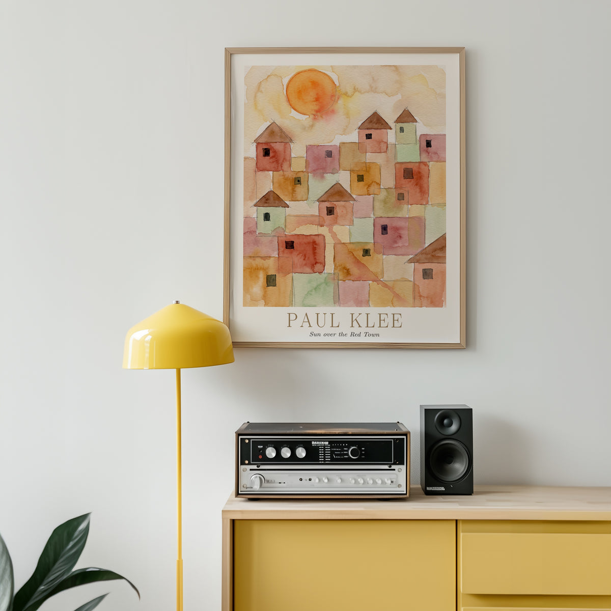 Paul Klee Sun over the Red Town Poster – i rum 2