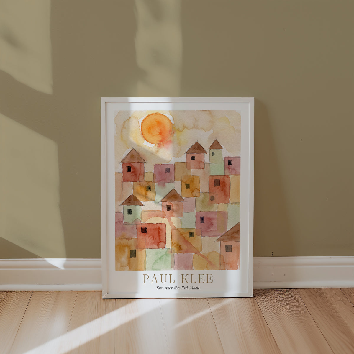 Paul Klee Sun over the Red Town Poster – i rum 3