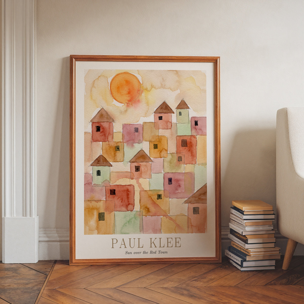 Paul Klee Sun over the Red Town Poster – i rum 4