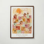 Paul Klee Sun over the Red Town Poster – valnötsram