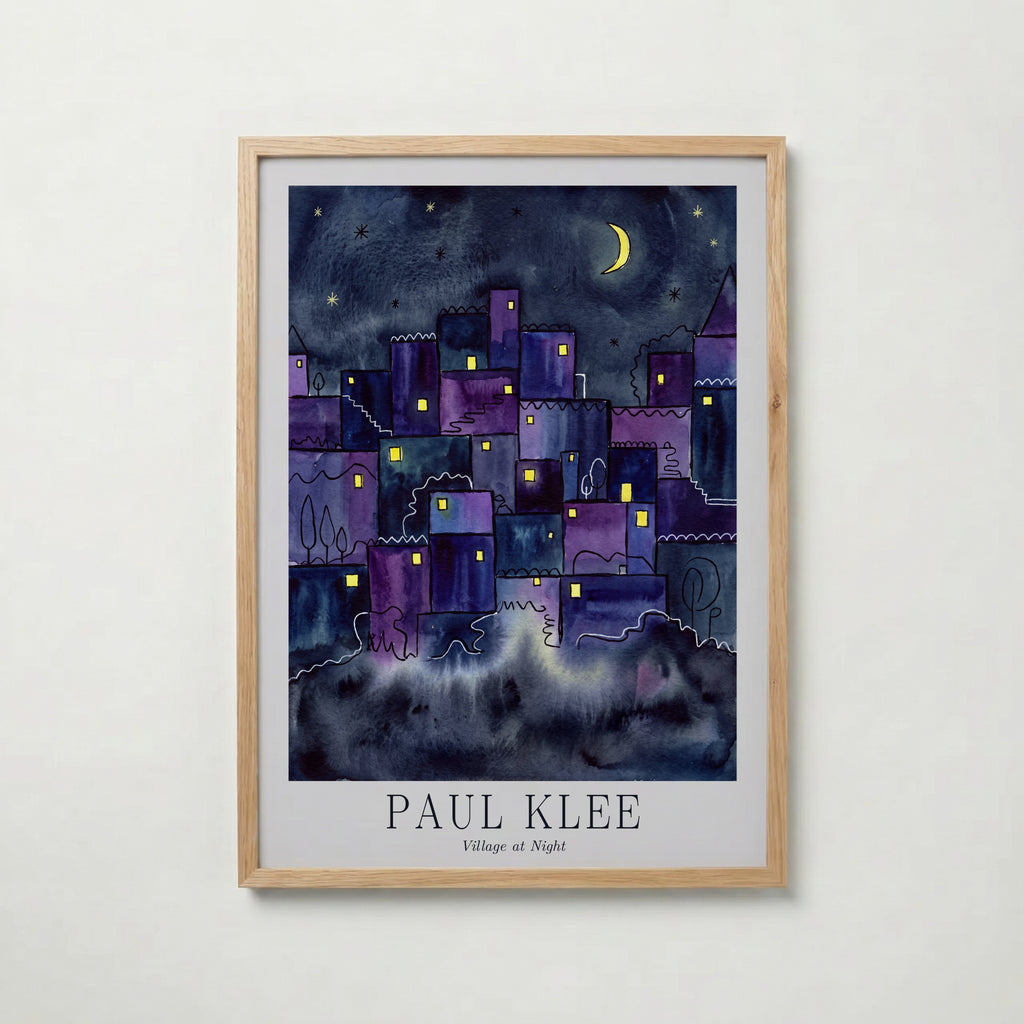 Paul Klee Village at Night Poster – ekram