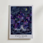 Paul Klee Village at Night Poster – med passepartout