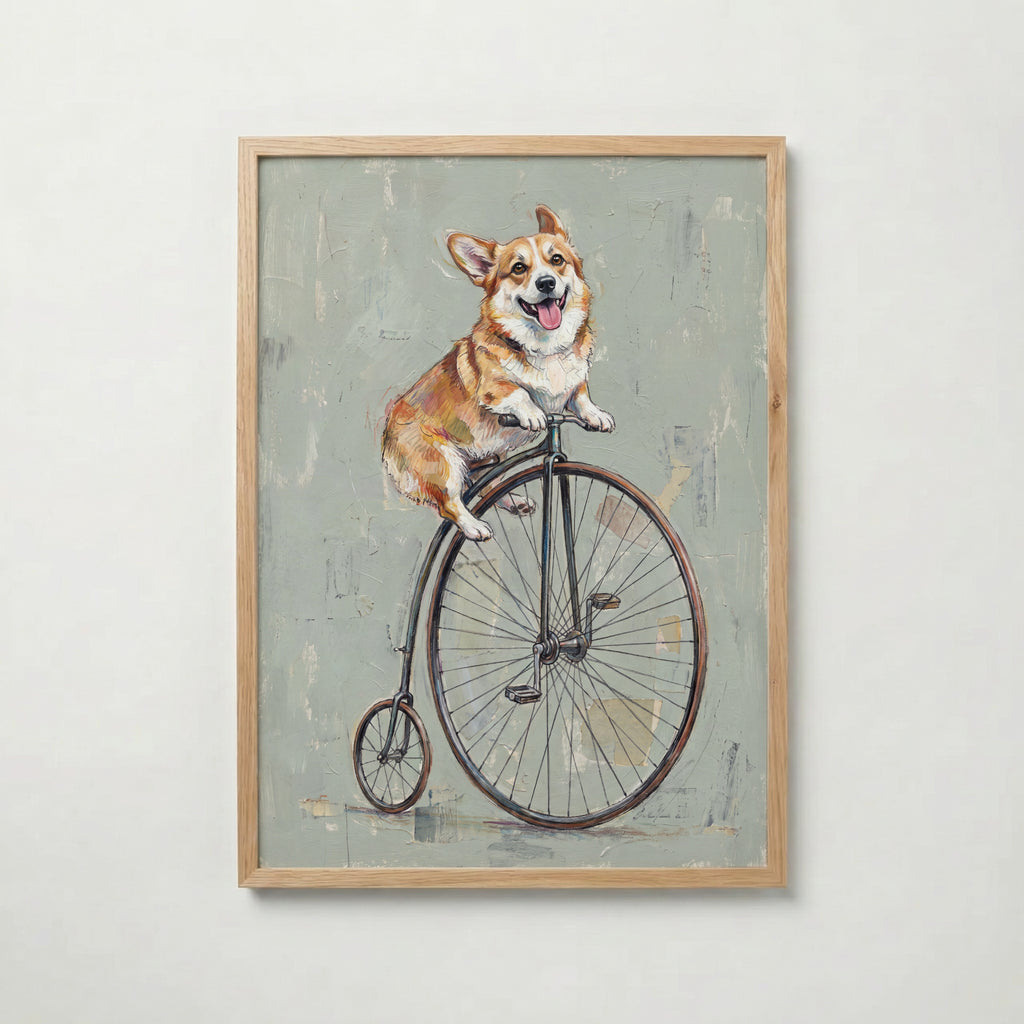 Penny-Farthing Corgi Poster – ekram
