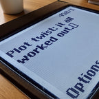 Plot Twist Poster – närbild på papper