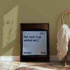 Plot Twist Poster – i rum 5