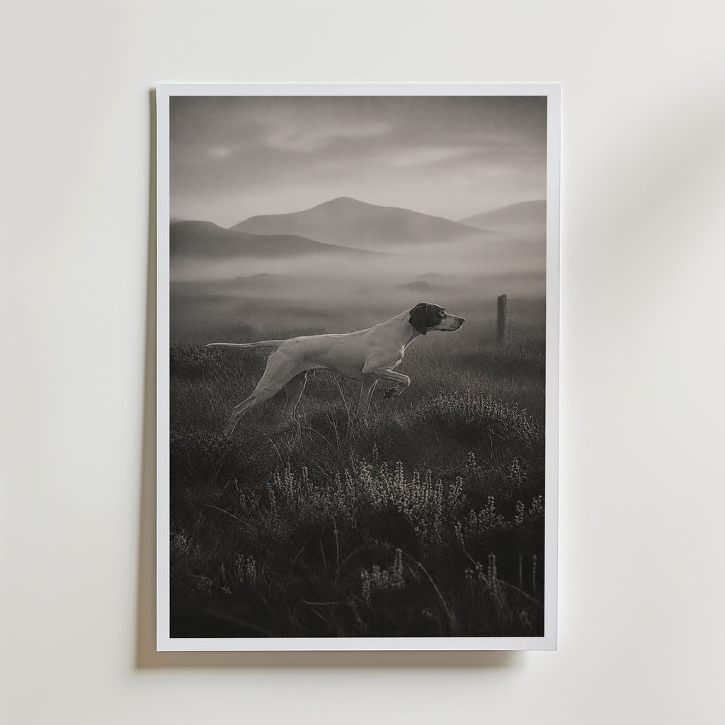 Pointer on the Moor Poster