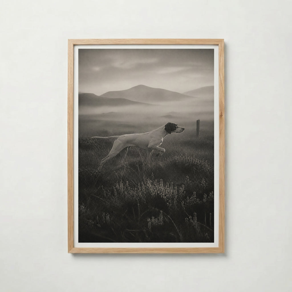 Pointer on the Moor Poster