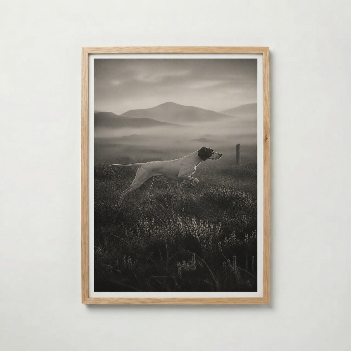 Pointer on the Moor Poster