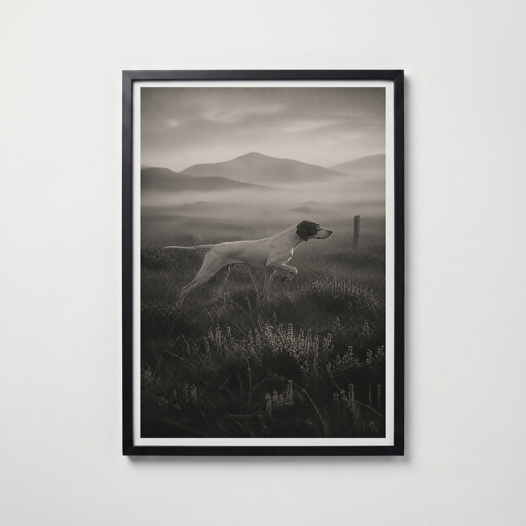 Pointer on the Moor Poster