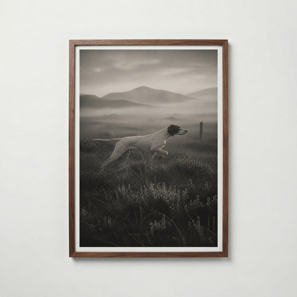 Pointer on the Moor Poster