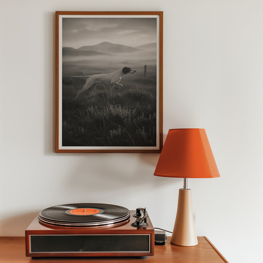 Pointer on the Moor Poster