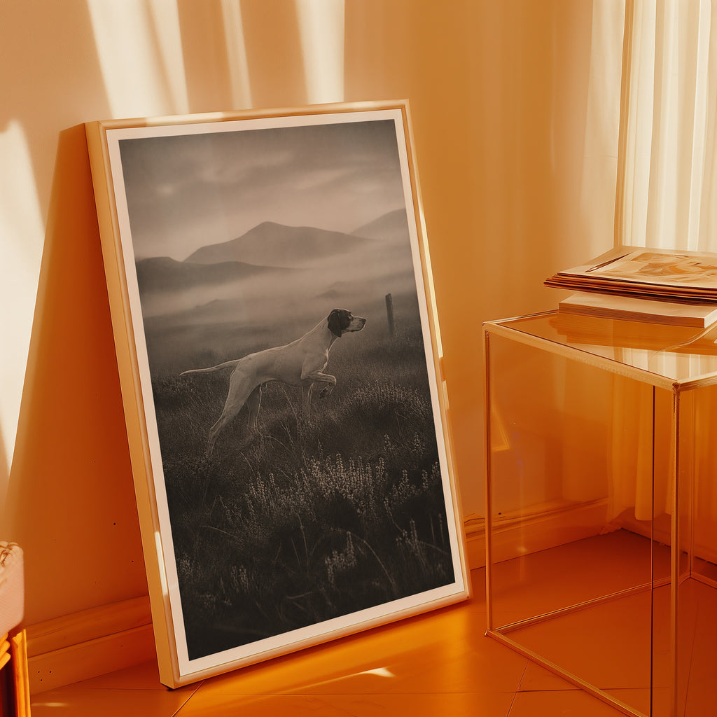 Pointer on the Moor Poster