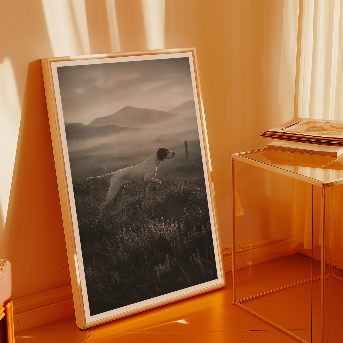 Pointer on the Moor Poster