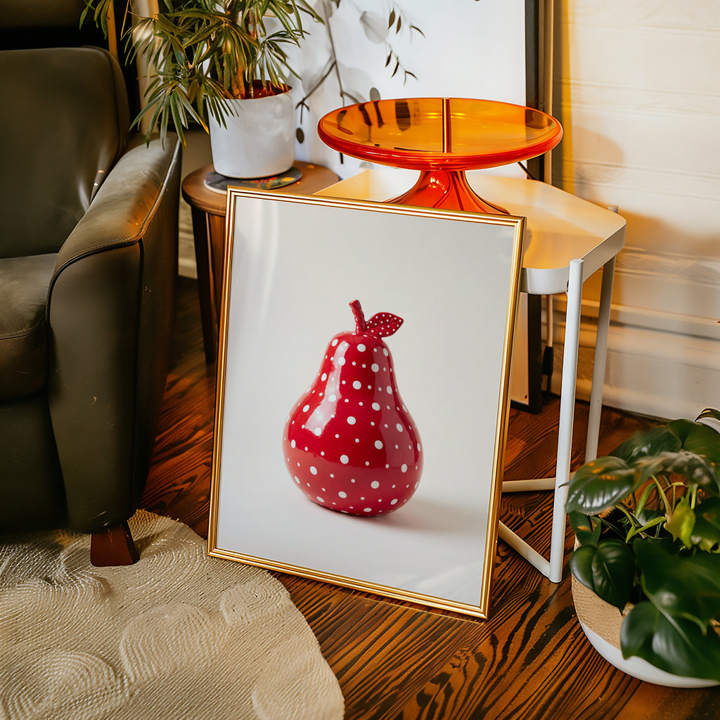 Polka Dot Pear Poster – i rum 3