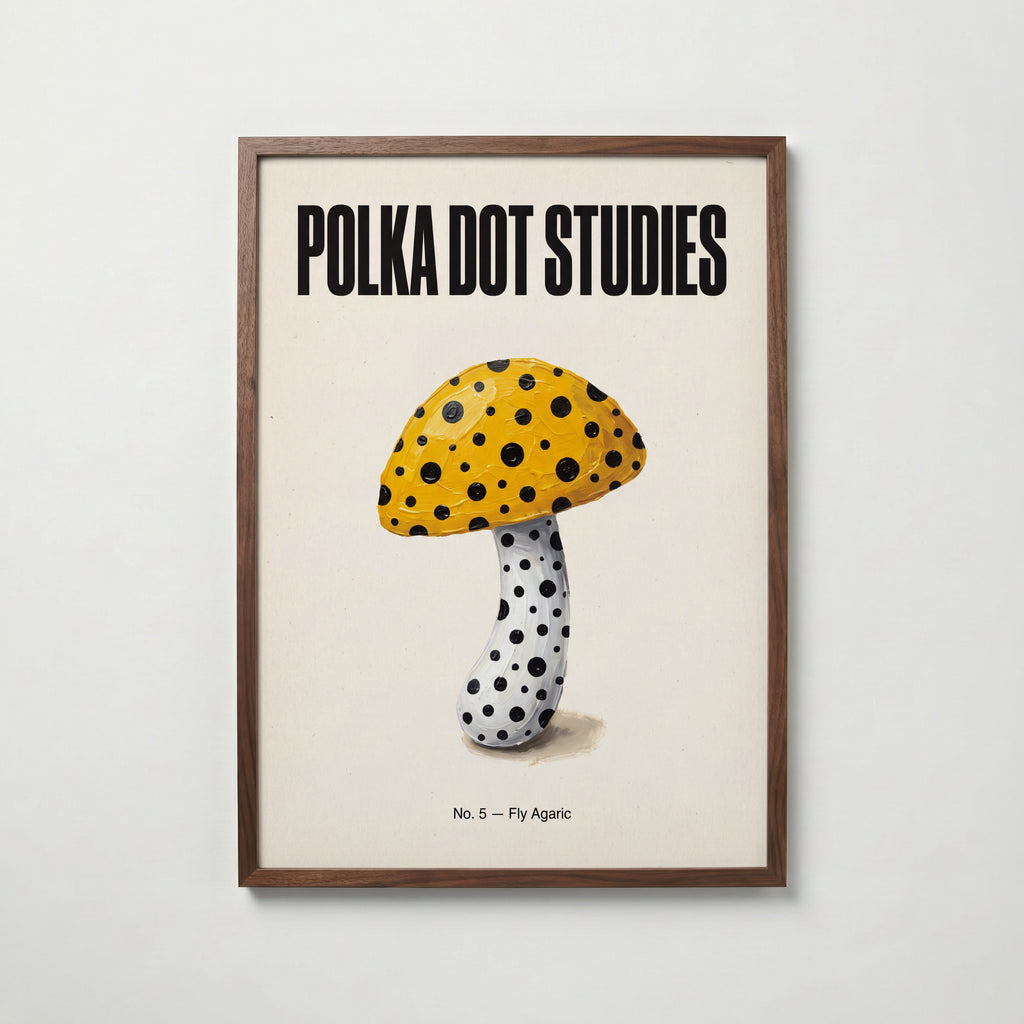 Polka Dot Fly Agaric Poster – valnötsram