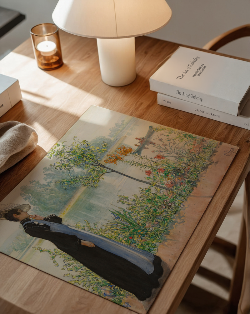 Carl Larsson Karin by the shore Poster