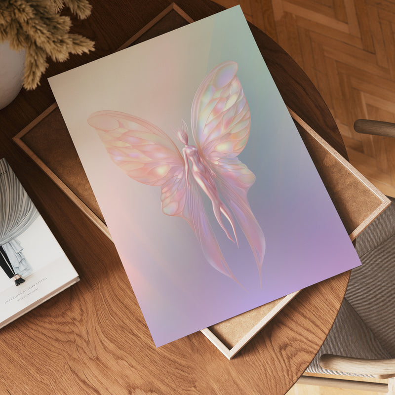 Pastel Fairy Wings Poster