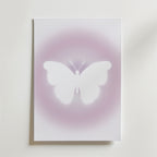Storleksjämförelse för Soft Glow Butterfly affisch – Bozetto erbjuder flera format