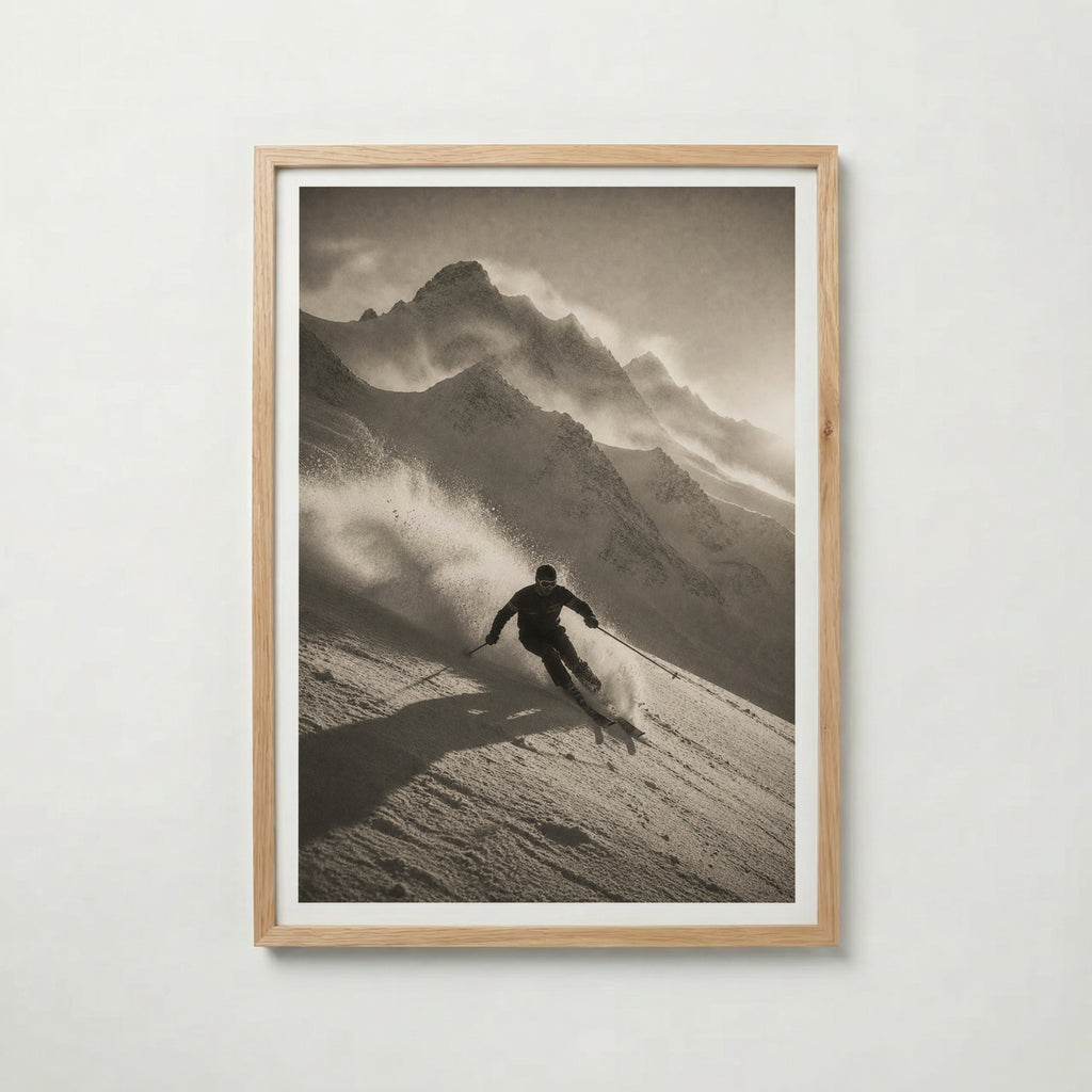 Powder Run in the Alps Poster