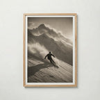 Powder Run in the Alps Poster