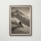 Powder Run in the Alps Poster