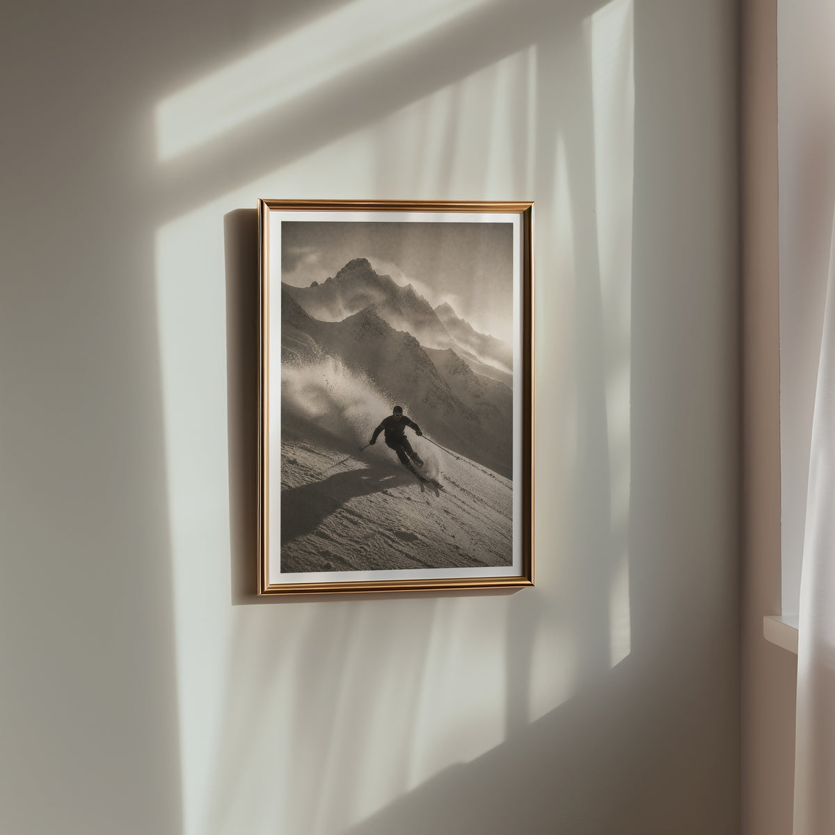 Powder Run in the Alps Poster