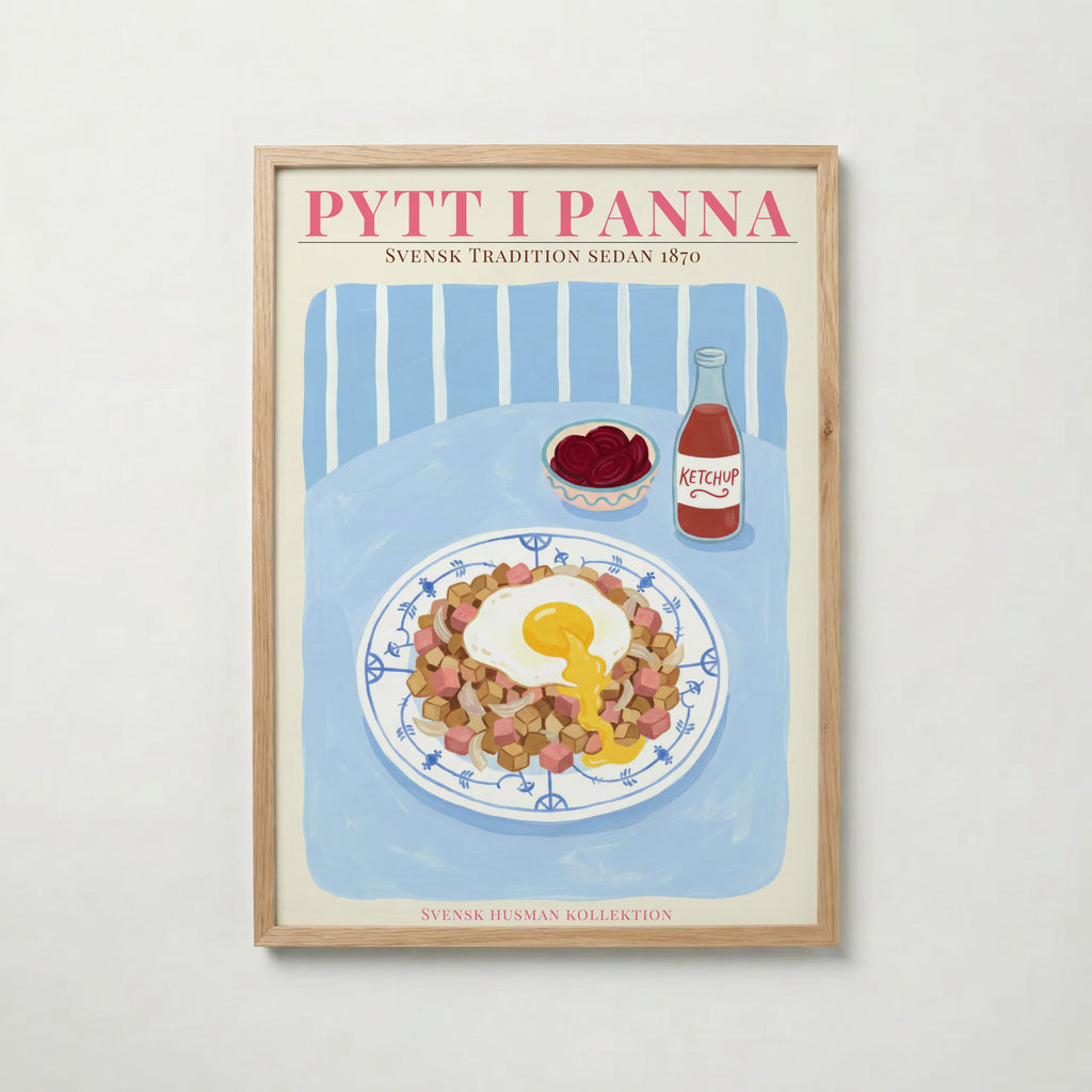 Pytt i Panna poster visad rakt fram – Bozetto affisch i hög tryckkvalitet i hög tryckkvalitet