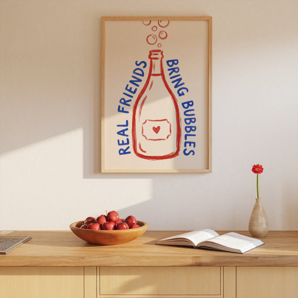 Real Friends Bring Bubbles Poster – i rum 1