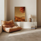 Red Horizon Poster i rumskomposition med ekram