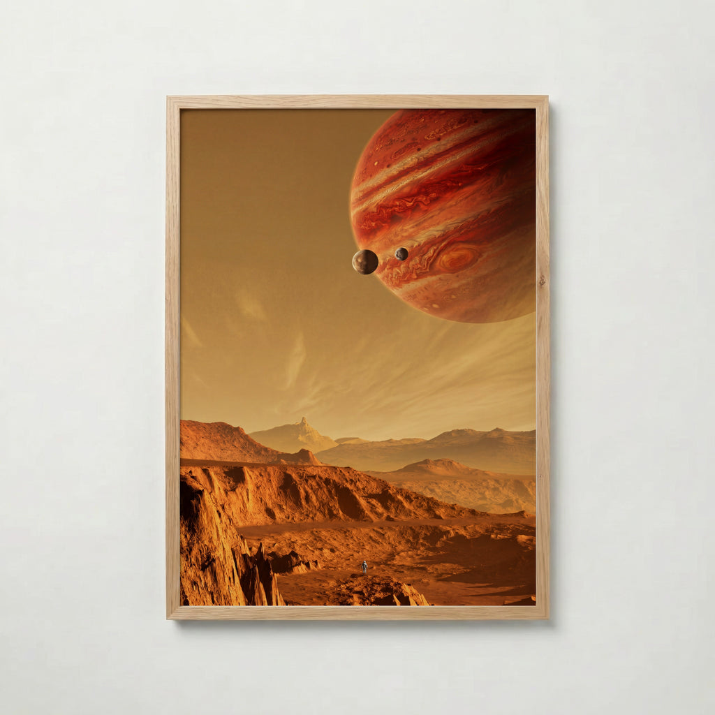 Red Horizon Poster med ekram